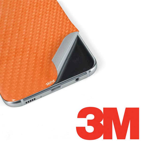 Orange Carbon Fiber Specialty Material Galaxy S8 Plus Skin